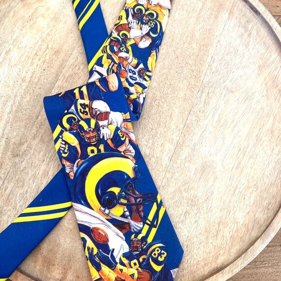 90's Rams Football Tie - Ralph Marlin - Picture 2 of 7